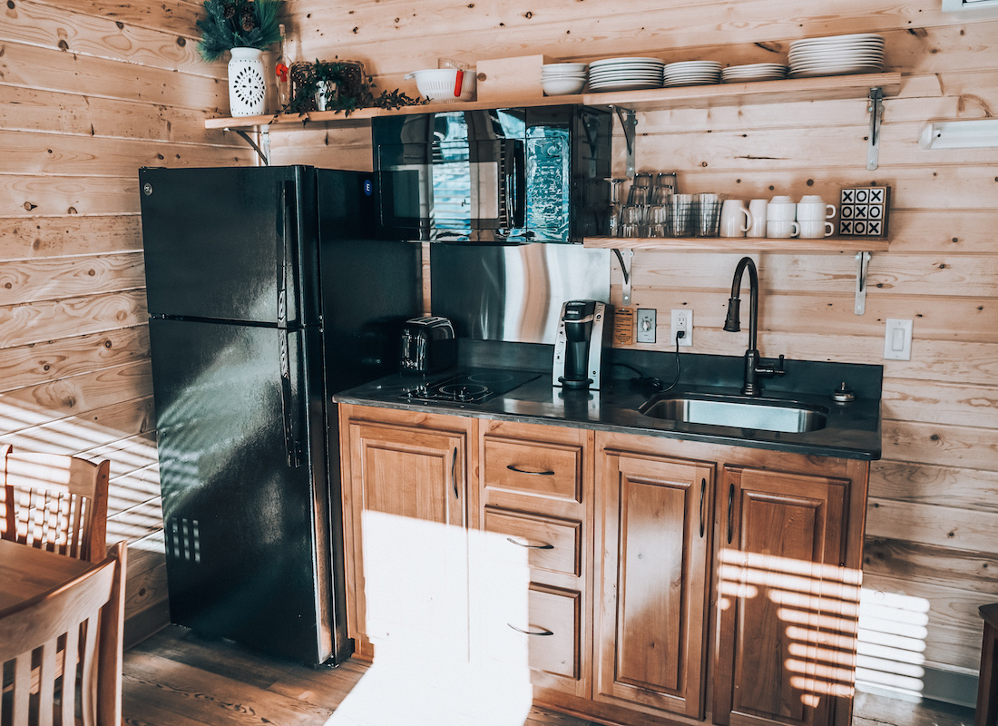 Tiny Home interior at Powderhorn