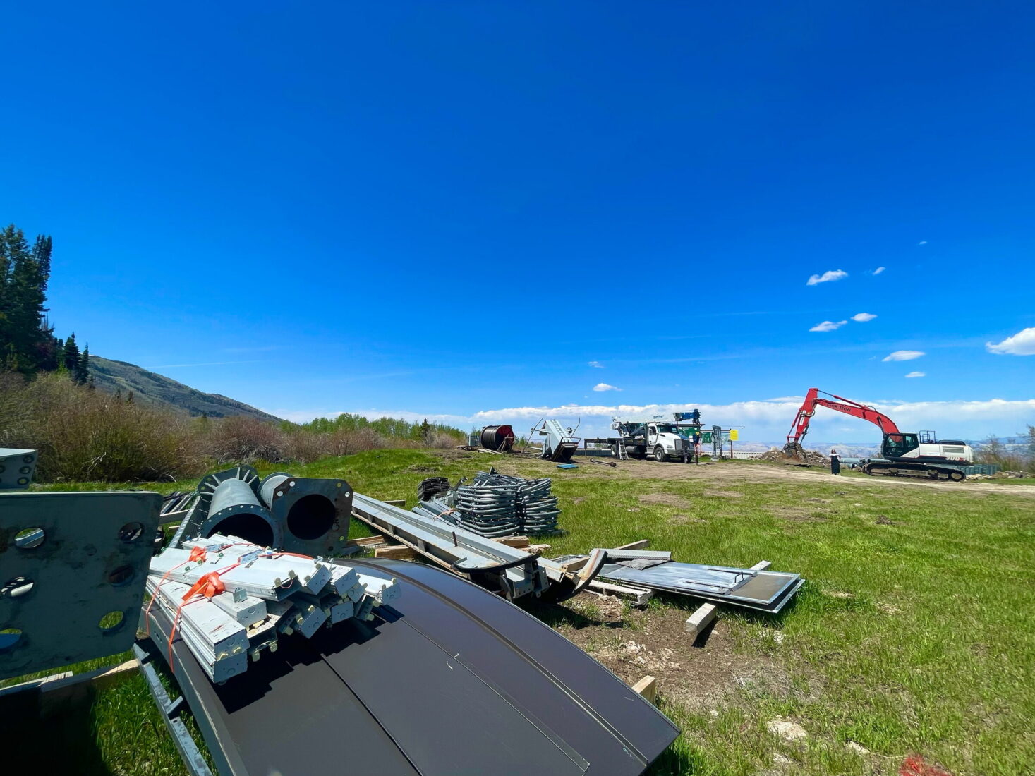 Wild West Express lift installation