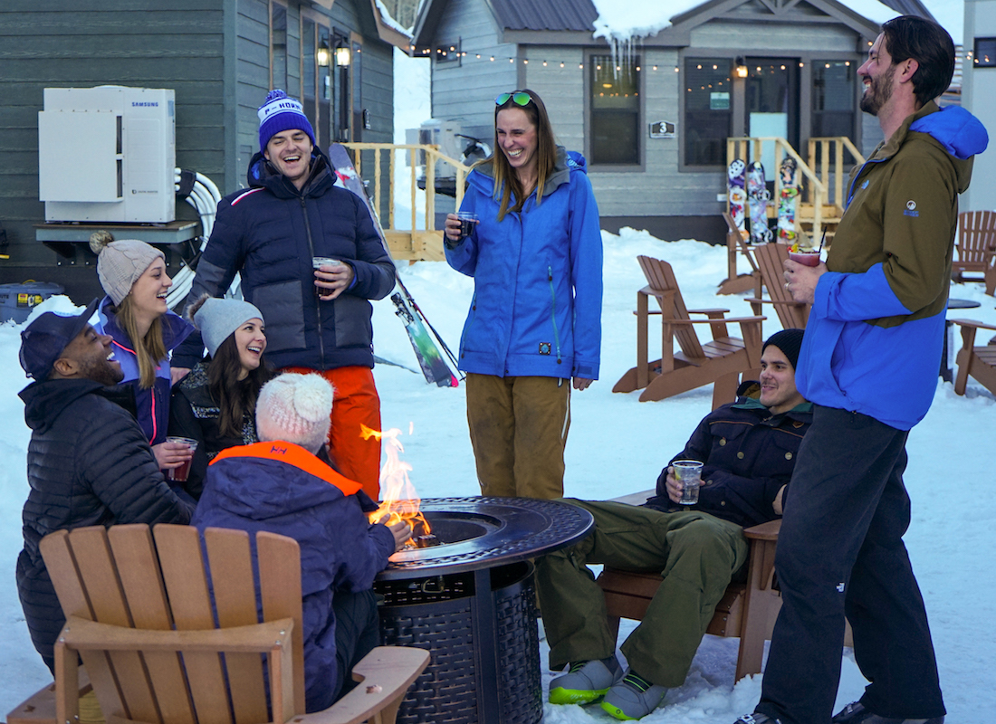 Tiny Home at Powderhorn in winter